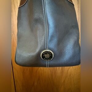Dooney & Bourke Brown Pebbled Leather Hobo Purse Bag